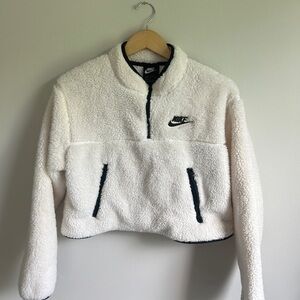 Nike Sherpa fleece crop jacket